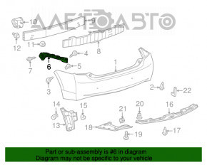 Крепление заднего бампера левое Toyota Prius 30 10-15 OEM надлом