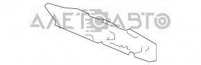 Suportul pentru bara spate stânga exterioră Lexus RX300 RX330 RX350 RX400h 04-09 nou OEM original