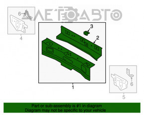 Panoul din spate al Mitsubishi Outlander 14-21, format din 4 piese.