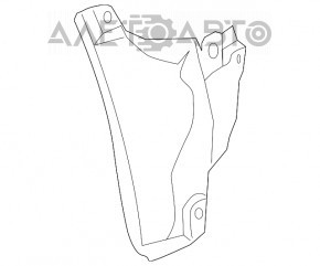 Aripa spate dreapta inferioara din plastic pentru Lexus Hs250h 10-12