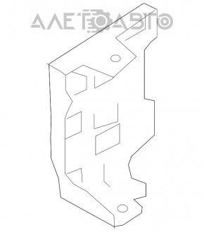 Suportul de bara spate dreapta jos Toyota Camry v55 15-17 SUA nou TW neoriginal