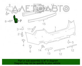 Suportul pentru bara spate dreapta jos Toyota Camry v70 18- nou original