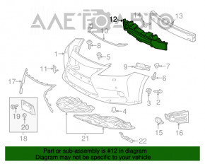 Absorbantul de bara fata pentru Lexus ES300h ES350 13-15 pre-restilizare