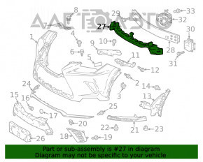 Absorbantul de bara fata pentru Lexus NX300 18-21 F-sport