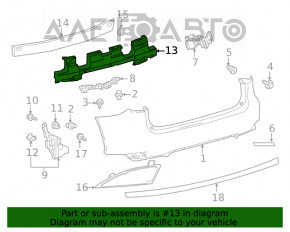 Абсорбер заднего бампера Lexus RX350 RX450h 20-22