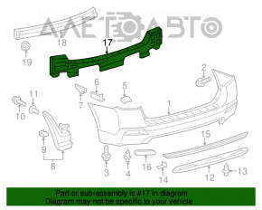 Абсорбер заднего бампера Toyota Highlander 11-13