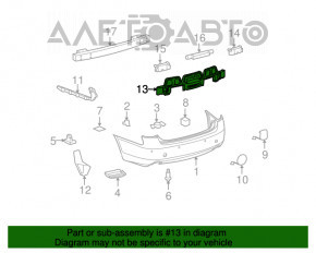 Absorbantul de bara spate pentru Lexus GS350 GS430 GS460 GS450h 06-11 tip 1 are prinderea rupta