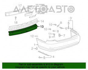 Absorbantul de impact din spate pentru Lexus ES300 ES330.