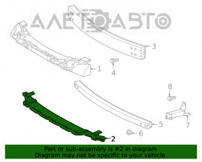 Absorbantul de bara fata Toyota Highlander 20- nou OEM original inferioar.