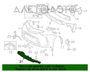 Защита переднего бампера Toyota Prius V 12-17 новый OEM оригинал