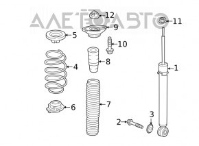 Suport amortizor spate dreapta Honda Insight 19-22