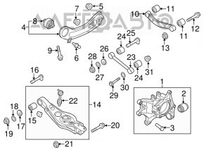 Capac spate stânga Kia Sorento 16-20 FWD