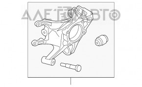 Capac spate stânga Kia Sorento 13-15 FWD nou OEM original