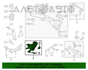 Capac spate stânga Kia Sorento 13-15 FWD nou OEM original