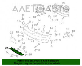 Губа переднего бампера Lexus RX330 RX350 04-09