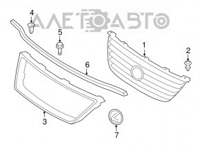 Grila cromata a radiatorului pentru Lexus ES350 07-12, noua, originala OEM