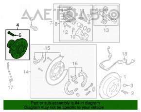 Rulment roată spate stânga Hyundai Tucson 16-20 awd