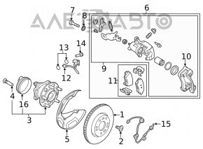 Butuc spate dreapta Hyundai Elantra AD 17-20 sport nou original OEM