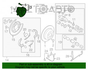 Butuc spate dreapta Kia Sorento 16-20 FWD