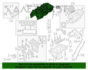 Colector de admisie partea de jos Jeep Grand Cherokee WK2 11-21 3.6