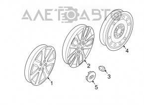 Roată de 17 inch pentru Kia Sorento 10-15