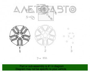 Roată de 16 inch pentru Kia Optima 11-15 hibrid, cu jantă.