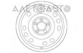 Roata de fier R15 Hyundai Elantra AD 17-20