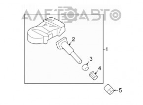 Senzor presiune roata Kia Sorento 16-20 433MHz nou original OEM