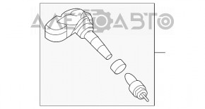 Senzor de presiune a roților Hyundai Elantra UD 11-16 315mhz