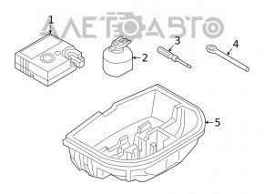 Compresorul de umflare a roților Kia Niro 17-22 pentru R17, R18