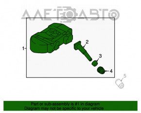 Senzor de presiune a roților Hyundai Santa FE Sport 13-18, nou, original OEM