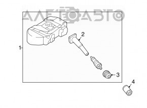 Senzor de presiune a roților Hyundai Elantra AD 17-20 nou original