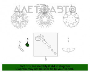 Гайка колесная d21 M12x1.5 Hyundai Tucson 16-21