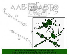 Diferențialul spate reductor Hyundai Santa FE 19-20 nou OEM KOR