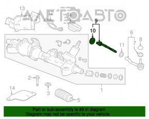 Рулевая тяга левая Acura TLX 15- 3.5