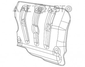 Protecția colectorului de admisie pentru Jeep Cherokee KL 19- 2.4