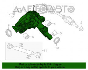 Reductorul frontal Jeep Grand Cherokee WK2 12-18 3.70