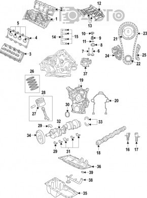 Supapa de control a compensatorului hidraulic Dodge Challenger 13-17 5.7 EZH