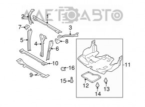 Suport aripi dreapta față Subaru B9 Tribeca