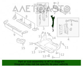 Bara de blocare a capotei Subaru Outback 20-