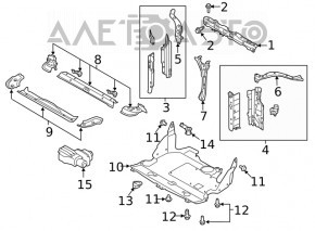 Планка замка капота Subaru Outback 20- новый OEM оригинал