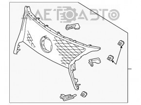 Решетка радиатора grill Lexus RX350 RX450H 13-15 рест F-sport новый неоригинал