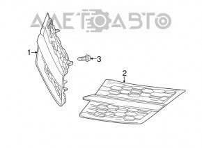 Insertie grila radiator stanga Toyota Rav4 13-15 Dorest nou original OEM