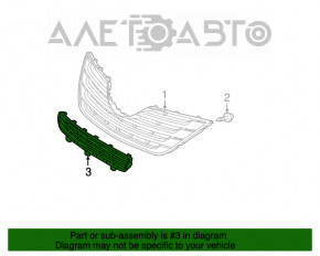 Решетка переднего бампера нижняя Toyota Camry v40 10-11
