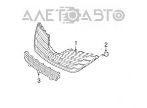 Grila bara fata inferioara Toyota Camry v40 10-11 noua neoriginala