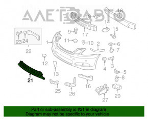 Нижняя решетка переднего бампера Lexus GS350 08-11