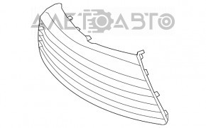 Решетка переднего бампера Toyota Camry v55 15-17 usa SE