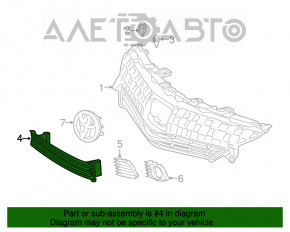 Нижняя решетка переднего бампера Toyota Prius V 12-14 дорест OEM