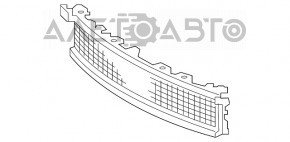 Grila inferioară a bara față Lexus IS 14-16 pre-restilizare cu capace de protecție, zgârieturi