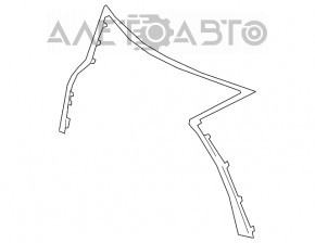 Молдинг решетки радиатора grill верхний Lexus RX350 RX450h 20-22